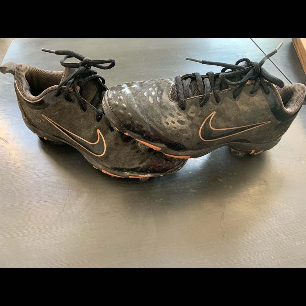 Nike softball cleats, worn for half a season
